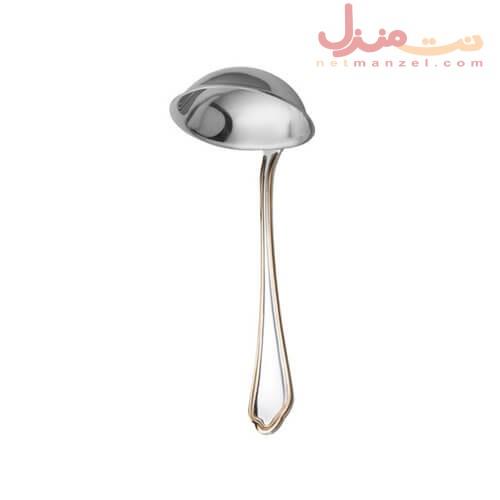 ملاقه سس ناب استیل مدل ونیز دور طلا